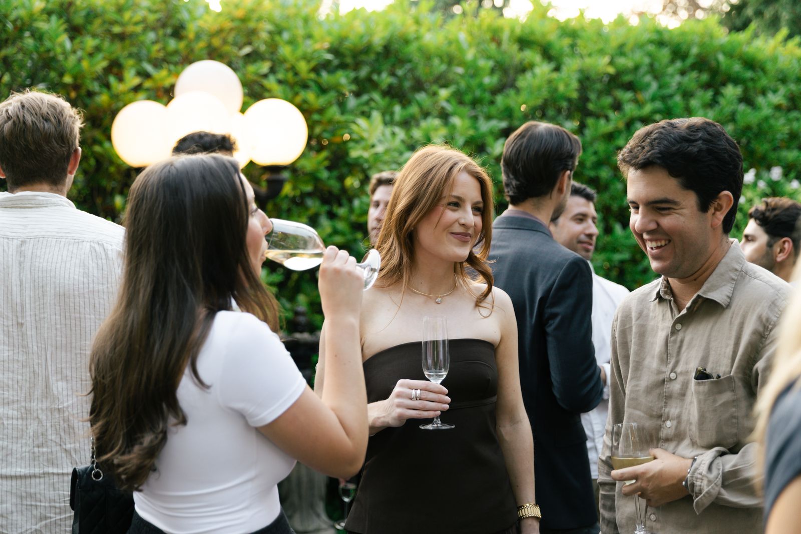 Guests in conversation