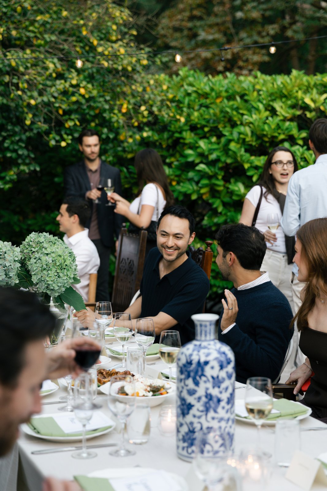 Guests seated together at the table